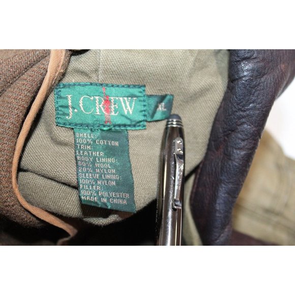 J Crew Mens Small Flannel Lined Barn Coat Corduroy Collar Chore Field Jacket - Picture 5 of 9